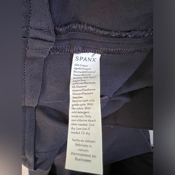 Spanx Polished Ankle Slim Pants Classic Navy Blue NWT Sz Medium Women - Picture 9 of 13